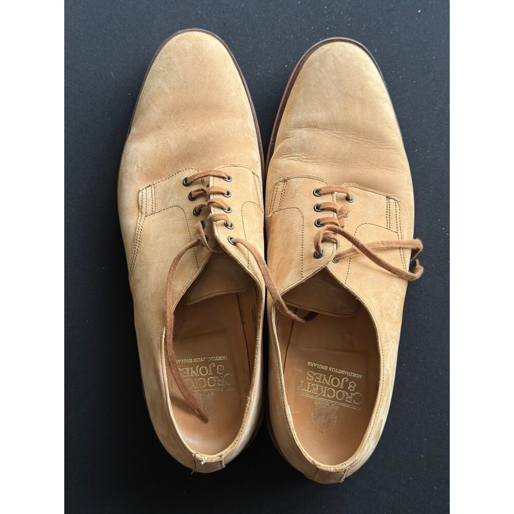 Crockett & Jones "The Bermuda" Buck Suede Derby Shoes Men's 12D England